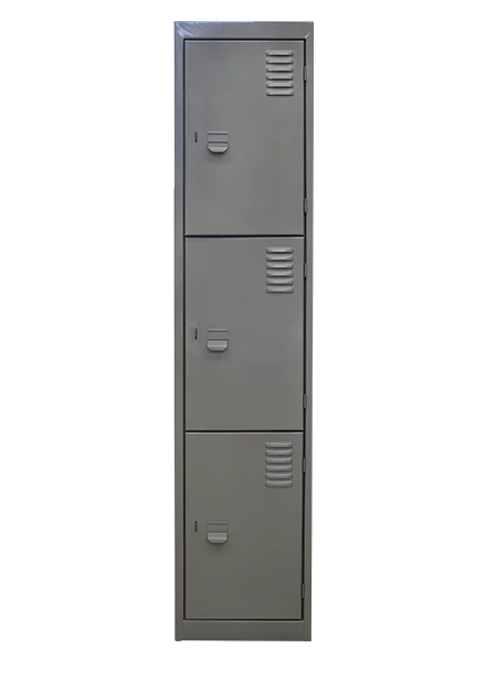 locker 3 puertas portacandado - casillero metalico - pms muebles - mexico